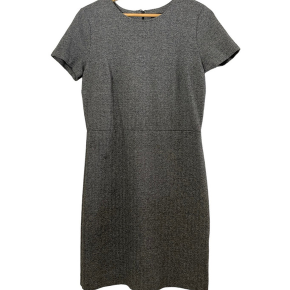 Banana Republic Dresses & Skirts - Banana Republic 12 Pencil Dress Gray Charcoal Office‎ Career Short Sleeve Sheath